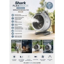 Shark Serinletici Buharlı Fan - Buz Gibi - Taşınabilir - Kablolu ve Kablosuz Vantilatör - Flexbreeze Hydrogo