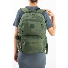 571 Collections Çanta Ultra Hafif Geniş Hacimli Okul Seyahat Spor Sırt Çantası Yeşil Model: (571-2D)