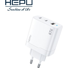 HEPU HP-C32 67W USB-C GaN Güç Adaptörü –Type-C Kablo Dahildir
