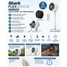 Shark Serinletici Buharlı Fan - Taşınabilir - Kablolu ve Kablosuz Vantilatör - Flexbreeze Portatif Fan - FA220EU