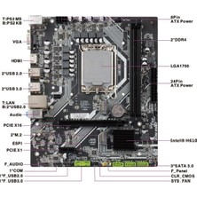 Seclife H610DA Intel LGA1700 Ddr4 Matx 1700P Anakart