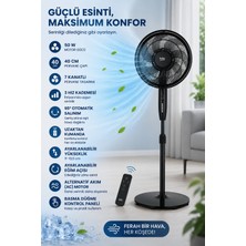 Beko 7 Kanatlı Pervane Tasarımı, 3 Hız Kademesi, Ayarlanabilir Yükseklik, Otomatik Salınım Vantilatör, 31650 Av