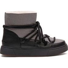 Cool Moon Hakiki Kürklü Kadın Sneaker 355083 Siyah