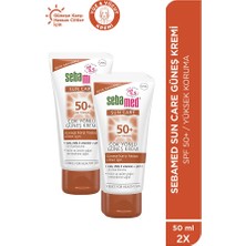 Sebamed Güneş Kremi SPF 50+ 50 ml 2 Adet Set UVA UVB Filtreli E Vitamini Üçlü Yüksek Koruma Çok Yönlü