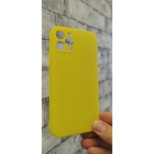 Vendas Ucuzluk Çadırı iPhone 12 Pro Uyumlu Soft Silikon Kılıf - Sarı