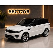 Scntoys Range Rover Sport Diecast Model Araba Beyaz 1:24 Ölçek Açılan Kapılar Range Rover Araba