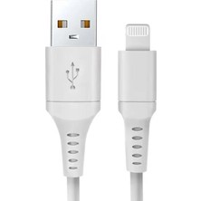 HEPU Nova Series HP-NYK005 USB-A to Lightning 3.1A Hızlı Şarj ve Veri Transfer Kablosu (1 Metre) – iPhone iPad ve Lightning Destekli Apple Cihazları ile Uyumlu Beyaz