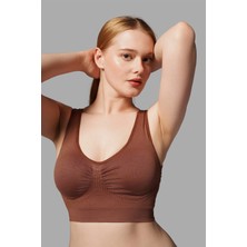 Fit Women Balensiz Dikişsiz Toparlayıcı Pedli Sütyen 5040