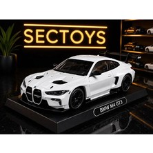 Scntoys 1:24 Bmw M4 Gt3 Diecast Model Araba Lisanslı Metal Koleksiyonluk Araç Beyaz
