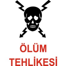 Reysa Tasarım Ölüm Tehlikesi Sticker 20X28 cm
