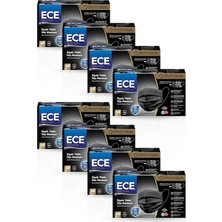 Ece Full Ultrasonik Meltblownlu Maske 50'li 400 Adet Siyah