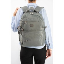 571 Collections Çanta Ultra Hafif Çok Cepli Orta Boy Sırt çantası Gri model: (571-3R)