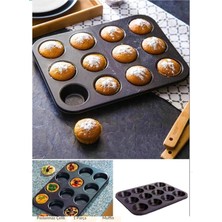 Empressco 12’li Yanmaz Yapışmaz Muffın & Cupcake Kalıbı, Kek Kalıbı