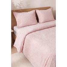 Calantha Home Collection Mirabella 3 Parça Çift Kişilik Pike Takımı - Pudra