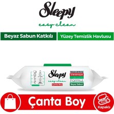 Sleepy Easy Clean Beyaz Sabunlu 20 Yaprak Çanta Boy