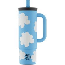 24 Bottles Straw Cup Daydreaming Pipetli Paslanmaz Çelik Termos 800 ml