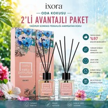 İxora Rainy Bambu Çubuklu Oda Kokusu Reed Diffuser 120 ml X2 Avantajlı Paket – Toplam 240 ml