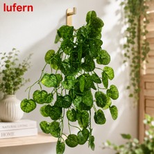 Lufern Yapay Sarmaşık Yaprak Dekorasyonu Sarkıt Tasarım Bahçe Çit Balkon Demir Tavan Iç Mekan 12X300 cm