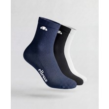 Ellesse 6SM9020-MLT 3'lü Kısa Konç Spor Çorap Erkek - Lacivert/siyah/kırık Beyaz