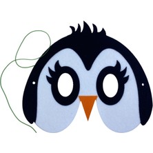 Elit Penguen Temalı Keçe Maske