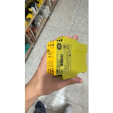 Pilz Pze X4V 1s 774581 Emniyet Rölesi Genişletme Modülü | 24VDC | 4 No | 1 Saniye Gecikmeli