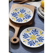 Kütahya Porselen Bone Strada 2 Parça 17 cm Servis Tabağı