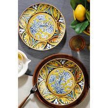 Kütahya Porselen Bone Strada 2 Parça 25 cm Servis Tabağı