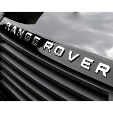 İdeal Aksesuar Range Rover Bagaj Kaput Yazısı Gümüş Renk Range Rover Trunk Hood Emblem In Silver Color