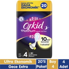 Orkid Platinum Gece Extra Ped 20X4 80 Adet