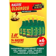Killing Max Sprey 6'lı Eko Set - 14 Haşere, Karıncalarda 3 Ay Kalıcı Etkili Haşere Öldürücü - 6X500ML