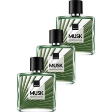 Avon Musk Metropolitano Erkek Parfüm Edt 75 Ml. Üçlü Set