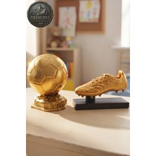 Craft 3d Atölye Altın Ayakkabı (17cm ) Ve Ballon D'or (15 Cm)-  Paketi İle Beraber  Beton Büst/Figür/Biblo