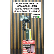 Powerdex PD-3272 Profesyönel Kafa Lambası 6000 Lümen Su Geçirmez Zoomlu Kafa Feneri