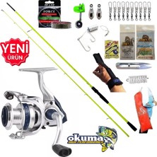 Okuma Aria 3000 210CM 5-45GR Karbon High Tech Kıyı Olta Takımı Seti