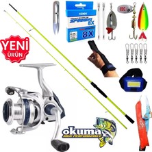 Okuma Aria 3000 210CM 5-45GR Karbon High Tech Turna Spin Olta Takımı Seti