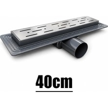 Sfk Lineer Duş Kanalı 40CM, 360 Derece Döner Başlıklı