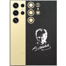 Kapps Samsung Galaxy S24 Ultra ile Uyumlu Bumper Serisi Premium Arka Kapak Kaplama(Kenarlar Yoktur!)