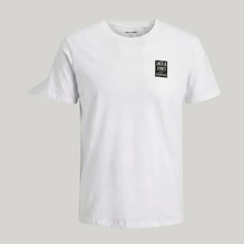 Jack & Jones Erkek Gögüs Baskili Bisiklet Yaka Tisört - Poster