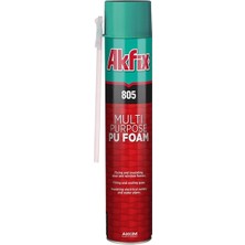 Akfix 805 Genel Amaçlı Pu Köpük 750 ml Dolgu Yapıştırma Yalıtım Köpük
