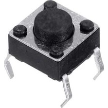 Gözeler 6X6X4MM Push-Tact Buton - 4 Pin