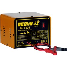 Demiriz Bc 1208 - 12 Volt - 8 Amper Manuel Akü Sarj Redresörü ( Çıkış Sigortalı )
