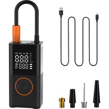 Katjmer CZK-5641C 50W Şarjlı Araç Lastik Şişirme Pompası Dijital 5 Modlu Otomatik Durdurmalı Oto Hava Kompresörü Type-C