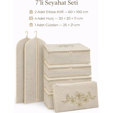 Umbellatum 7’li Seyahat Düzenleyici Seti – Elbise Kılıfı, Valiz Içi Hurç ve Fermuarlı Çanta