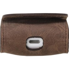 BloominBag Aurel Heritage Saddle Charm Hakiki Deri Airpods Kılıfı – Airpods 1 & 2 Uyumlu