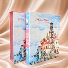 Nobbystar 200 Fotoğraf Kapasiteli 10X15 cm Kutulu Fotoğraf Albümü Paris Desenli Anı Albümü
