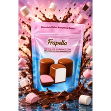 Frapella Sütlü Çikolata Kaplı Çilek ve Vanilya Aromalı Marshmallow 80 Gr. x 12 Adet