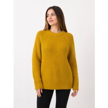 Neden Tekstil Kadın Sarı Triko Kazak - Rahat ve Şık