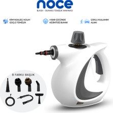 Noce Blash | Taşınabilir Buharlı Temizlik Makinası | 8 Farklı Başlık | 4 Bar Gücünde