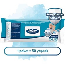 Önlem Vücut Temizleme Havlusu Xxl 50 Adet*12