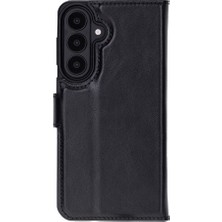 BloominBag Monte Noir Black Samsung Galaxy S26 Plus (6.7") Hakiki Deri Çıkarılabilir Cüzdanlı Telefon Kılıfı